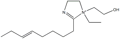 1-Ethyl-1-(2-hydroxyethyl)-2-(5-octenyl)-2-imidazoline-1-ium 结构式