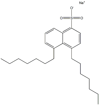 4,5-Diheptyl-1-naphthalenesulfonic acid sodium salt 结构式