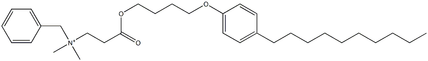 N,N-Dimethyl-N-benzyl-N-[2-[[4-(4-decylphenyloxy)butyl]oxycarbonyl]ethyl]aminium 结构式