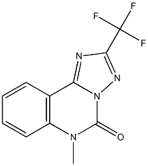 2-Trifluoromethyl-6-methyl[1,2,4]triazolo[1,5-c]quinazolin-5(6H)-one 结构式