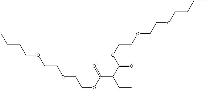 Ethylmalonic acid bis[2-(2-butoxyethoxy)ethyl] ester 结构式