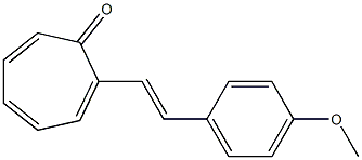 2-[2-(4-Methoxyphenyl)ethenyl]cyclohepta-2,4,6-trien-1-one 结构式