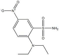 2-Diethylamino-5-nitrobenzenesulfonamide 结构式