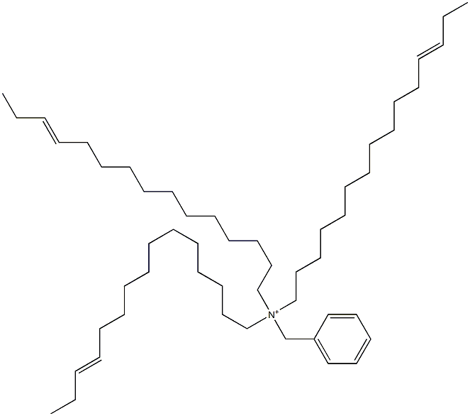 Tri(12-pentadecenyl)benzylaminium 结构式