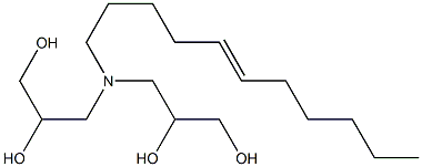 3,3'-(5-Undecenylimino)bis(propane-1,2-diol) 结构式