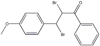 1,2-Dibromo-1-(4-methoxyphenyl)-2-benzoylethane 结构式