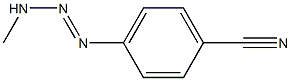 4-(3-Methyl-1-triazeno)benzonitrile 结构式