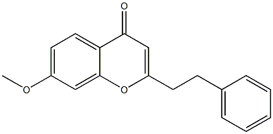 7-Methoxy-2-phenethyl-4H-1-benzopyran-4-one 结构式