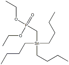 Tributylstannylmethylphosphonic acid diethyl ester 结构式