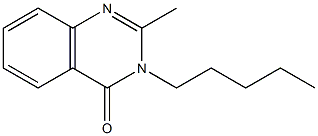 2-Methyl-3-pentylquinazolin-4(3H)-one 结构式