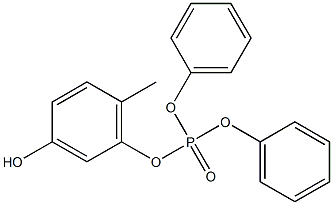 Phosphoric acid (3-hydroxy-6-methylphenyl)diphenyl ester 结构式