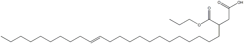 3-(13-Tricosenyl)succinic acid 1-hydrogen 4-propyl ester 结构式