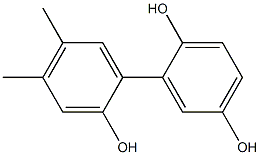 4',5'-Dimethyl-1,1'-biphenyl-2,2',5-triol 结构式