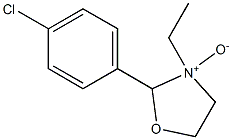 2-(4-Chlorophenyl)-3-ethyloxazolidine 3-oxide 结构式