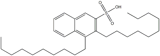 3,4-Didecyl-2-naphthalenesulfonic acid 结构式