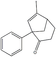 1-Phenyl-6-methylbicyclo[3.2.1]oct-6-en-2-one 结构式