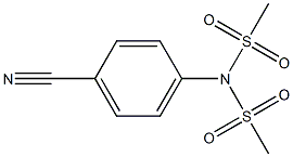 4-[Di(methylsulfonyl)amino]benzonitrile 结构式