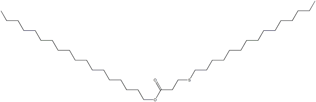 3-(Pentadecylthio)propionic acid octadecyl ester 结构式