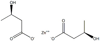 Bis[[R,(-)]-3-hydroxybutyric acid] zinc salt 结构式