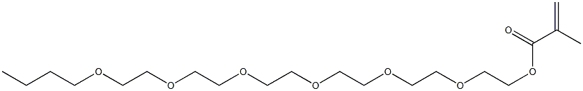 Methacrylic acid 2-[2-[2-[2-[2-(2-butoxyethoxy)ethoxy]ethoxy]ethoxy]ethoxy]ethyl ester 结构式