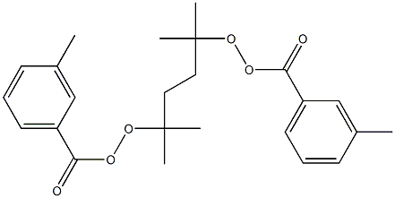 2,5-Dimethyl-2,5-bis(m-methylbenzoylperoxy)hexane 结构式