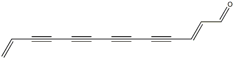 (E)-2,12-Tridecadiene-4,6,8,10-tetraynal 结构式