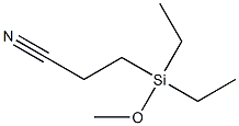 3-(Methoxydiethylsilyl)propiononitrile 结构式