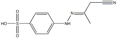 4-[2-(2-Cyano-1-methylethylidene)hydrazino]benzenesulfonic acid 结构式