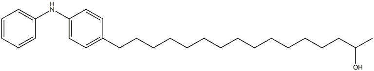 4-(15-Hydroxyhexadecyl)phenylphenylamine 结构式