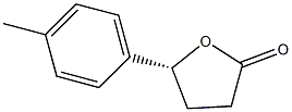 (4R)-4-Hydroxy-4-(4-methylphenyl)butanoic acid lactone 结构式