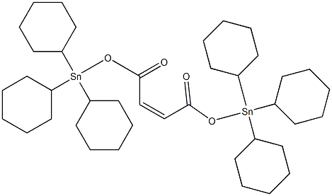 Maleic acid bis(tricyclohexylstannyl) ester 结构式