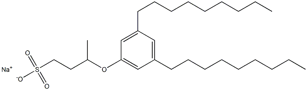 3-(3,5-Dinonylphenoxy)butane-1-sulfonic acid sodium salt 结构式