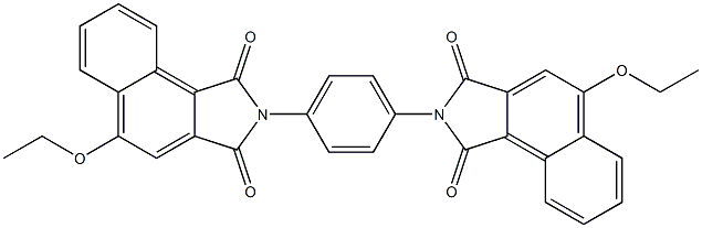 4,4'-Diethoxy-[N,N'-(1,4-phenylene)bisnaphthalimide] 结构式