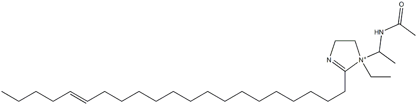 1-[1-(Acetylamino)ethyl]-1-ethyl-2-(16-henicosenyl)-2-imidazoline-1-ium 结构式