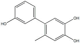 6-Methyl-1,1'-biphenyl-3,3',4-triol 结构式