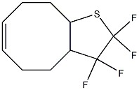 2,3,3a,4,5,8,9,9a-Octahydro-2,2,3,3-tetrafluorocycloocta[b]thiophene 结构式