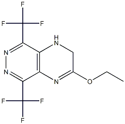 3-Ethoxy-1,2-dihydro-5,8-bis(trifluoromethyl)pyrazino[2,3-d]pyridazine 结构式