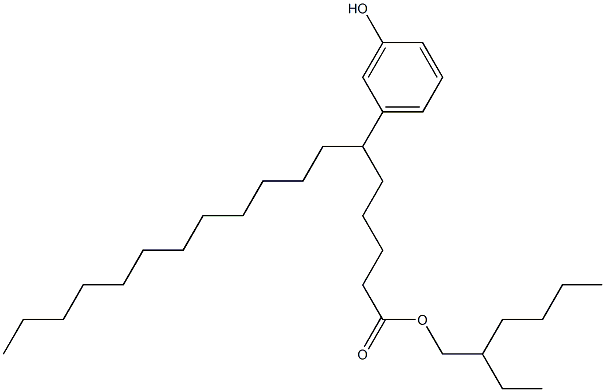 6-(3-Hydroxyphenyl)stearic acid 2-ethylhexyl ester 结构式
