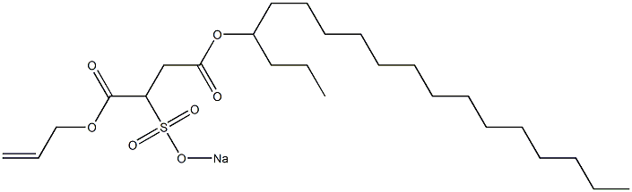 2-(Sodiosulfo)succinic acid 4-octadecyl 1-(2-propenyl) ester 结构式