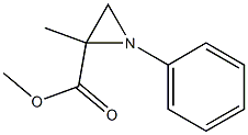 1-Phenyl-2-methylaziridine-2-carboxylic acid methyl ester 结构式