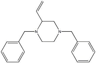 1,4-Dibenzyl-2-vinylpiperazine 结构式