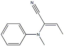 2-[Phenyl(methyl)amino]-2-butenenitrile 结构式