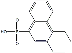 3,4-Diethyl-1-naphthalenesulfonic acid 结构式