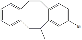 3-Bromo-5,6,11,12-tetrahydro-5-methyldibenzo[a,e]cyclooctene 结构式