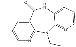 5,11-Dihydro-11-ethyl-8-methyl-6H-dipyrido[3,2-b:2',3'-e][1,4]diazepin-6-one 结构式