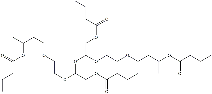 2,2'-[Oxybis[2,1-ethanediyloxy(2,1-ethanediyl)oxy]]bis(ethanol butyrate) 结构式