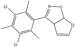 3-(3,5-Dichloro-2,4,6-trimethylphenyl)-3a,6a-dihydrofuro[3,2-d]isoxazole 结构式