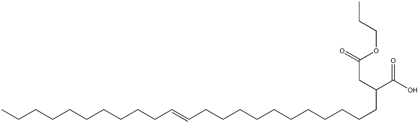 2-(12-Tricosenyl)succinic acid 1-hydrogen 4-propyl ester 结构式