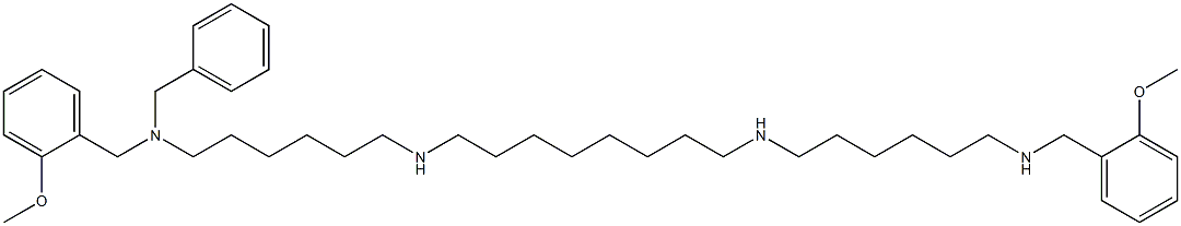 2-Benzyl-1,26-bis(2-methoxyphenyl)-2,9,18,25-tetraazahexacosane 结构式