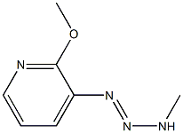 1-(2-Methoxy-3-pyridyl)-3-methyltriazene 结构式